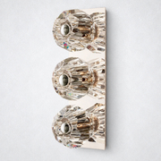 Meridian Clear Glass Linear Wall Sconce 3-lights