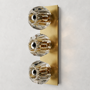 Meridian Clear Glass Linear Wall Sconce 3-lights
