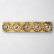 Meridian Clear Glass Linear Wall Sconce 5-lights