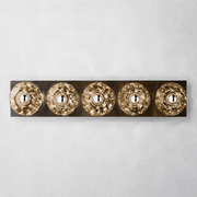 Meridian Clear Glass Linear Wall Sconce 5-lights