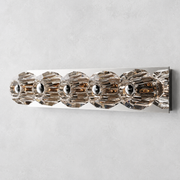 Meridian Clear Glass Linear Wall Sconce 5-lights