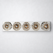 Meridian Clear Glass Linear Wall Sconce 5-lights