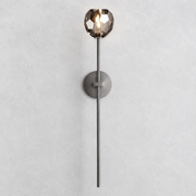 Meridian Smoke Crystal Grand Wall Sconce