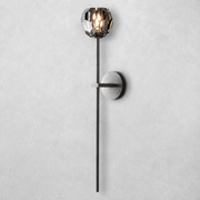 Meridian Smoke Crystal Grand Wall Sconce