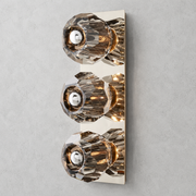 Meridian Smoke Glass Linear Wall Sconce 3-lights