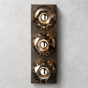 Meridian Smoke Glass Linear Wall Sconce 3-lights