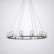 Celeste Glass Round Chandelier