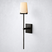 Celeste Fabric Shade Torch Sconce