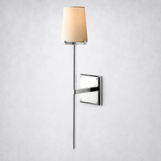 Celeste Fabric Shade Torch Sconce
