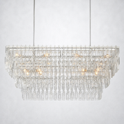 Riviera 3-Tier Rectangle Chandelier 60