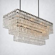 Riviera 3-Tier Rectangle Chandelier 60