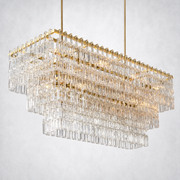 Riviera 3-Tier Rectangle Chandelier 60