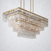 Riviera 4-Tier Rectangle Chandelier 72