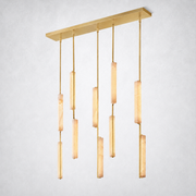 Sterling Alabaster Linear Chandelier 54