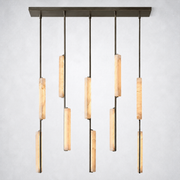 Sterling Alabaster Linear Chandelier 54
