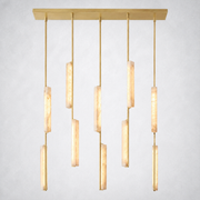 Sterling Alabaster Linear Chandelier 54