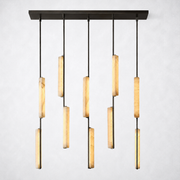 Sterling Alabaster Linear Chandelier 54