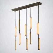 Sterling Alabaster Linear Chandelier 54