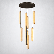 Sterling Alabaster Round Chandelier 24