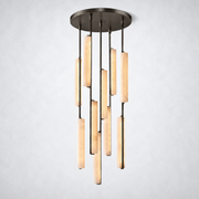 Sterling Alabaster Round Chandelier 24