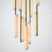 Sterling Alabaster Round Chandelier 24