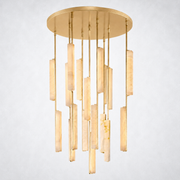Sterling Alabaster Round Chandelier 40