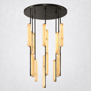 Sterling Alabaster Round Chandelier 40