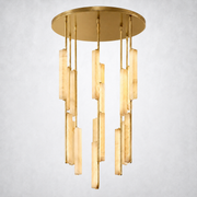 Sterling Alabaster Round Chandelier 40