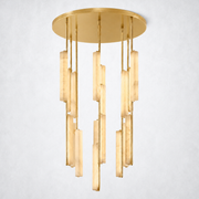 Sterling Alabaster Round Chandelier 40