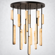 Sterling Alabaster Round Chandelier 40