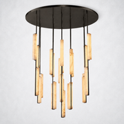 Sterling Alabaster Round Chandelier 56