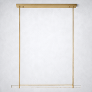 Sterling Single Bar Linear Chandelier 60