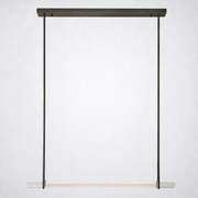 Sterling Single Bar Linear Chandelier 60