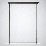 Sterling Single Bar Linear Chandelier 60