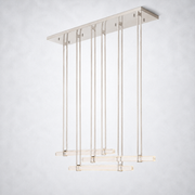 Sterling Triple Bar Linear Chandelier