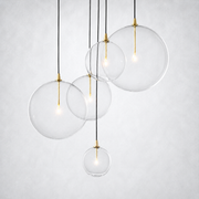 Quintara Glass Globe Cluster Chandelier 24''