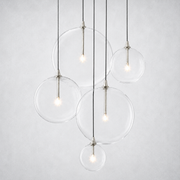 Quintara Glass Globe Cluster Chandelier 24''
