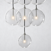 Quintara Glass Globe Cluster Chandelier 44''