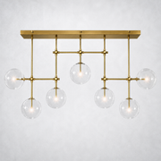 Quintara Glass Globe Linear Chandelier 60''