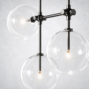 Quintara Glass Globe Linear Chandelier 60''