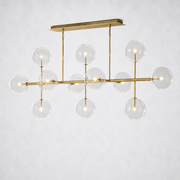 Quintara Glass Globe Linear Chandelier 72''