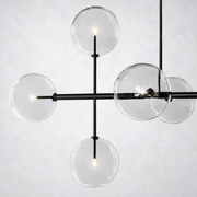 Quintara Glass Globe Linear Chandelier 72''