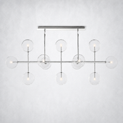 Quintara Glass Globe Linear Chandelier 72''