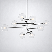 Quintara Glass Globe Pendant Chandelier 79''