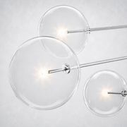 Quintara Glass Globe Pendant Chandelier 79''