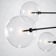 Quintara Glass Globe Pendant Chandelier 79''