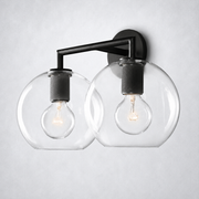 Verity Globe Double Wall Sconce