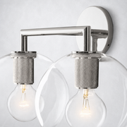 Verity Globe Double Wall Sconce