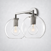 Verity Globe Double Wall Sconce