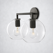 Verity Globe Double Wall Sconce